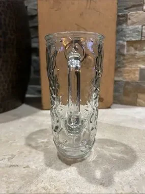 Dining | Vintage Clear Embossed Western Glass Cowboy Boot Shaped Mug ...